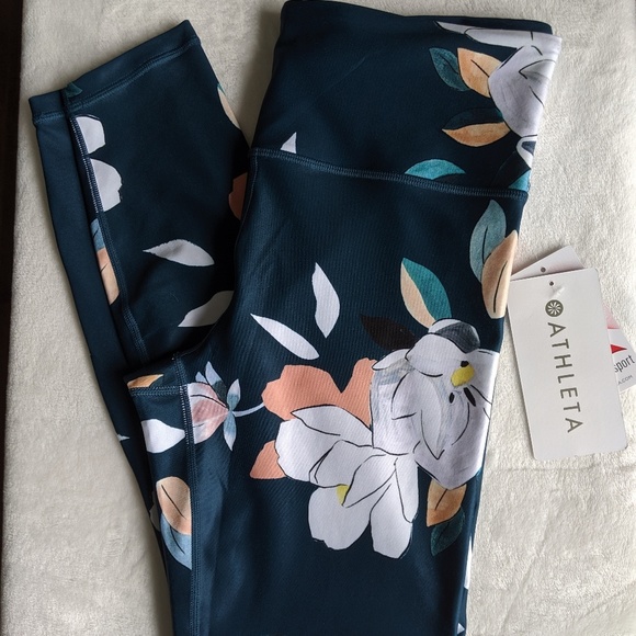 Athleta Pants - Athleta Floral Elation 7/8 Leggings Yoga Tights 🆕